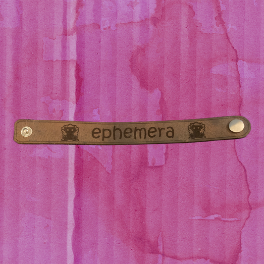 Leather wristband